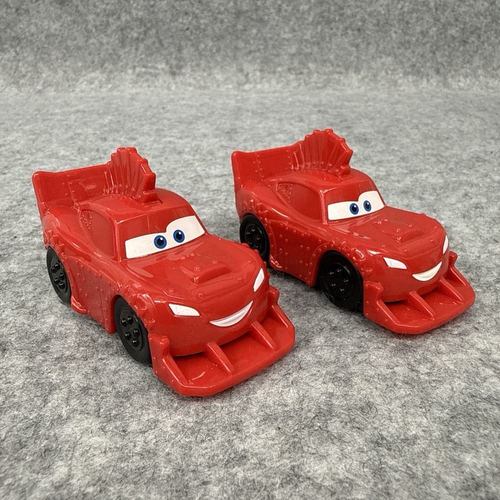 Mcdonalds Pull-n-Go Car #4 "Rumbler Lightning McQueen" Pixar "Cars on the Road"